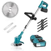 BronStore® Kantenmaaier - Grastrimmer met Accu - Bosmaaier Elektrisch - Inclusief 2 Accu's & Complete Set