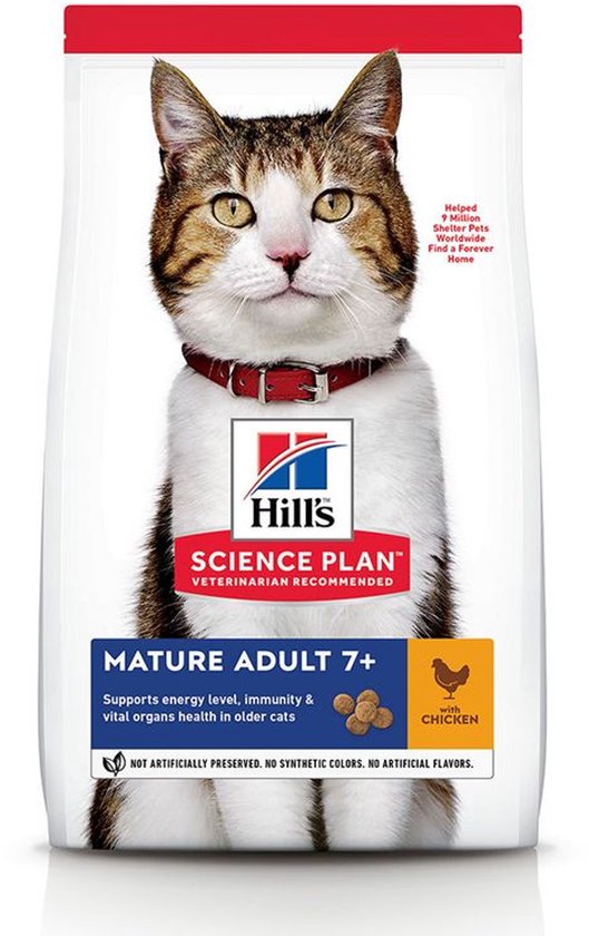 Hill's Science Plan Feline Active Longevity - Mature Adult 7+ - Kip - Kattenvoer - 10 kg