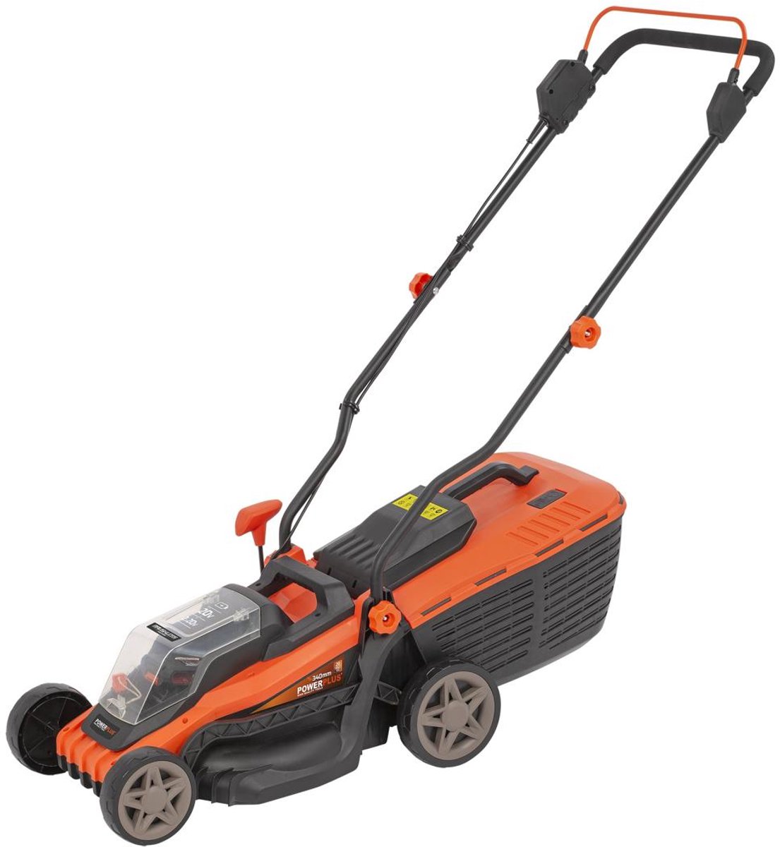 Dual Power Accu-grasmaaier en grastrimmer POWDPG75567 - Grasmaaier van 20 V en 340 mm Ø en grastrimmer van 20 V en 240 mm Ø, met accu en lader – foto 2