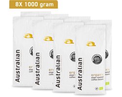 Australian Dark Roast koffiebonen - 1000 gram - 8 zakken - BIO/RFA