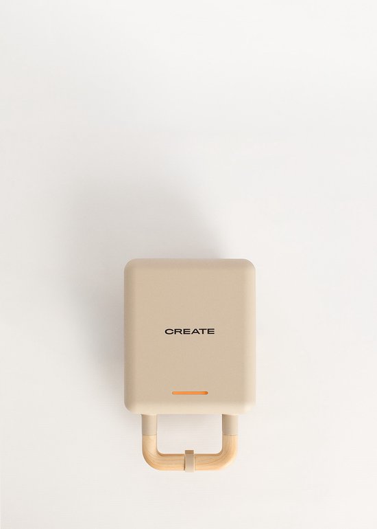 CREATE - Tosti-ijzer, grill en wafelijzer met verwisselbare platen - Zand - Individueel - STONE STUDIO — afbeelding 5