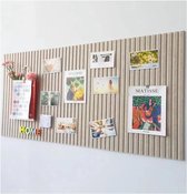 Groot prikbord, decoratief viltbord, 0,9 cm dik, opvouwbaar displaybord met plakband voor het opplakken van foto's, fotobord voor school, thuis, keuken, kantoorwanden, 60 x 40 cm，Donker camel