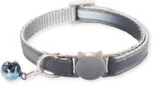 BTH Halsband kat - Katten Halsband - Grijs - 18-32 cm - Veiligheidssluiting - Kattenbandje - Kattenriem - Kitten