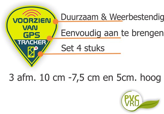 Voorzien van GPS tracker 4 stickers van Ditur — afbeelding 3