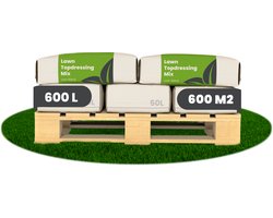 Gazon Topdressing – Mix met Mycorrhiza en Rhizobacteriën (600L, 600m2) - Gedroogde Koemest - Wormenmest - Lavameel - Bodemverbeteraar - Topdressing Gazon - Bodemactivator - Organifer