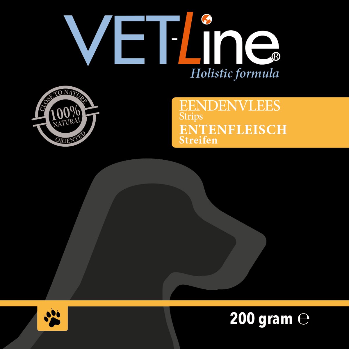 Vetline -Eendenvlees Strips –200 gram - Natuurlijke Hondensnacks (Aanvullend diervoeder)