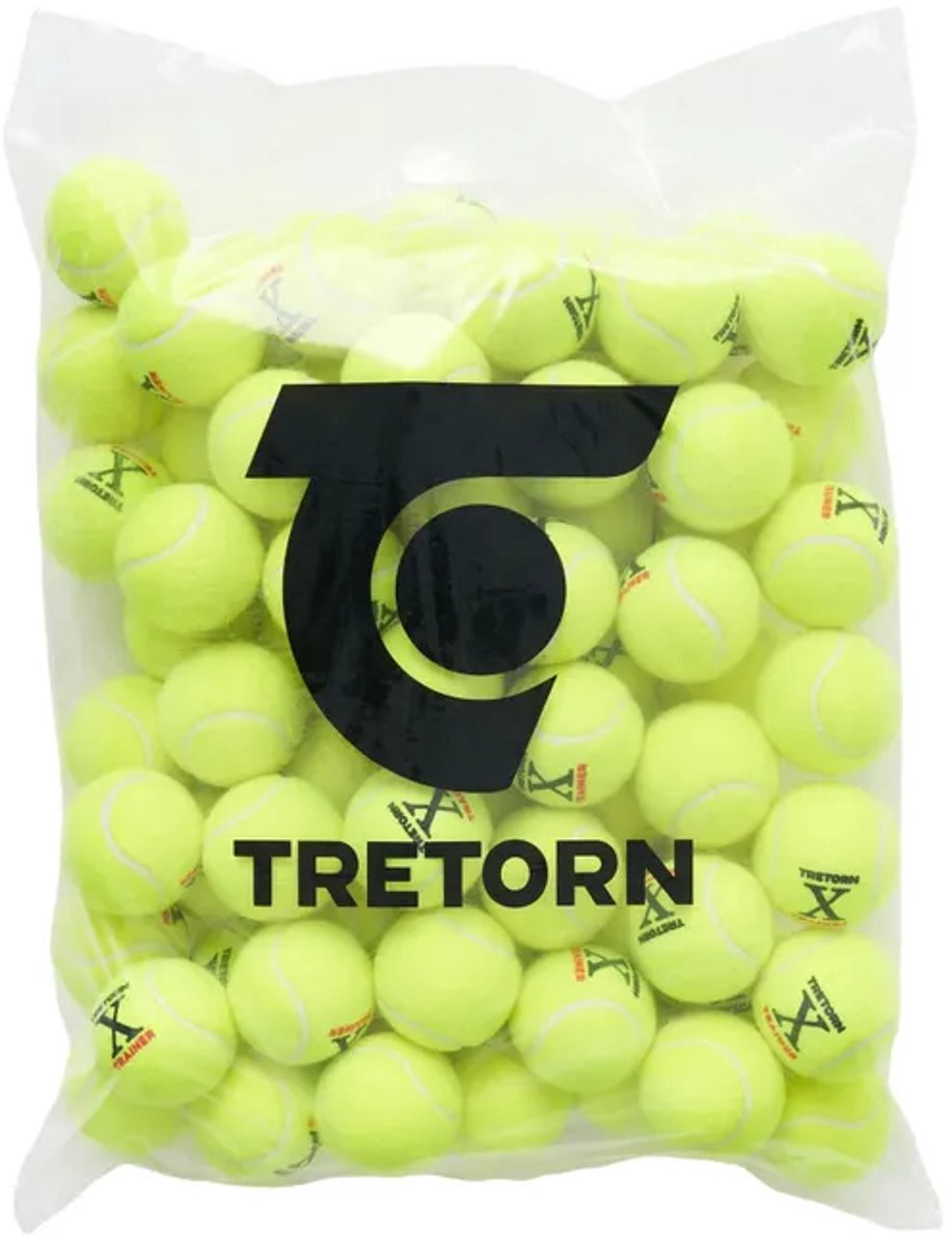 Tretorn - X-Trainer tennisballen - bag 72 stuks -geel