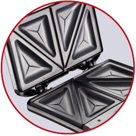 Appareil à Croque-Monsieur Tefal - 700W - Antiadhésif & Nettoyage Facile - Compact