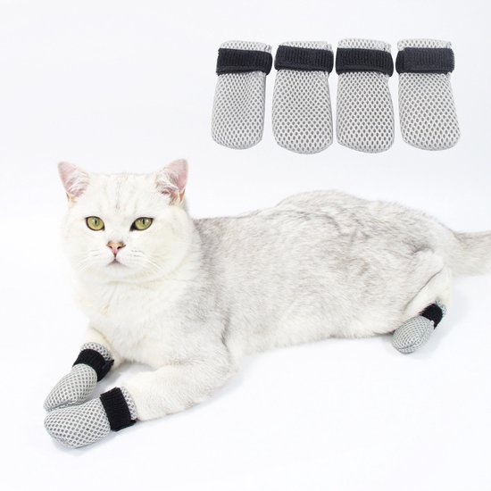 Chien Chaussette Pour Chat Anti Griffe Chaussettes Antidérapantes