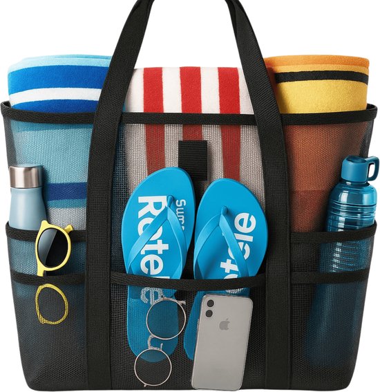 Sac de Plage Nince Haute Qualité - 9 Compartiments & Groot Capacité - Sac de Plage