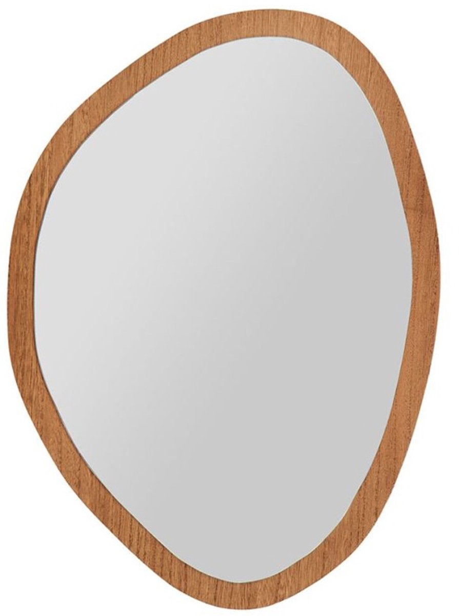Ostaria Wandspiegel Flow - donker hout - organische vorm - 36 x 50 cm - wanddecoratie spiegels