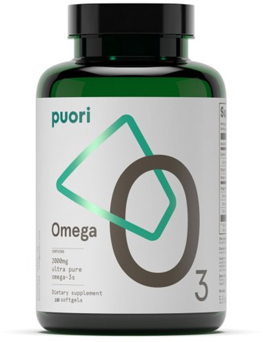 Puori - O3 - Omega 3 - Zuivere formule - Supplement - 180 softgels