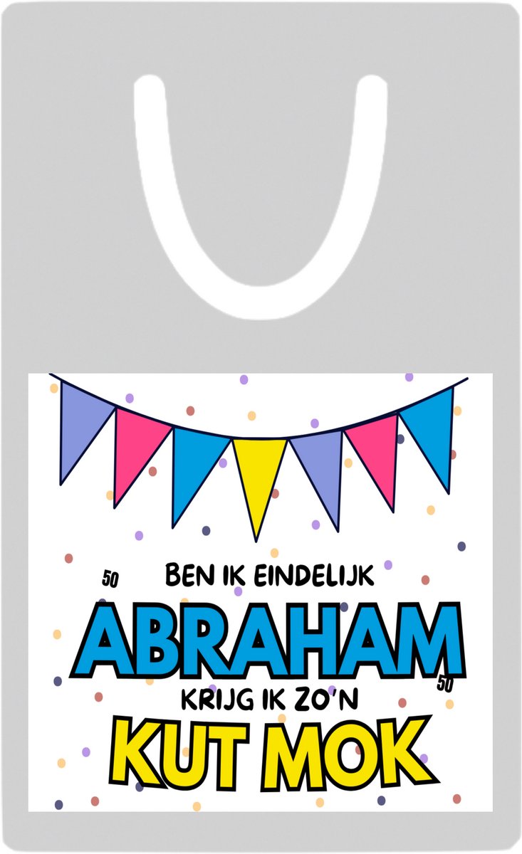 Hacebo® - Eindelijk abraham metalen boekenlegger- Hoera 50 jaar - 50 geworden - - verjaardagscadeau - kado Bladwijzer boekenleggers - 7.6 cm x 5cm