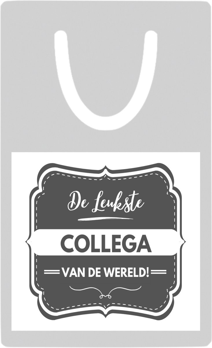 Hacebo® - De leukste collega metalen boekenlegger- Collega - beste collega - werk - afscheidscadeau - verjaardagscadeau - kado Bladwijzer boekenleggers - 7.6 cm x 5cm