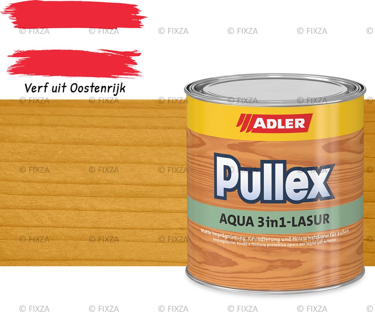 ADLER Pullex Aqua 3in1 Houtbeits Buiten – Transparante Beits – kleur SunSun – 2,5 liter – Impregneer, Grond- & Eindlaag in 1