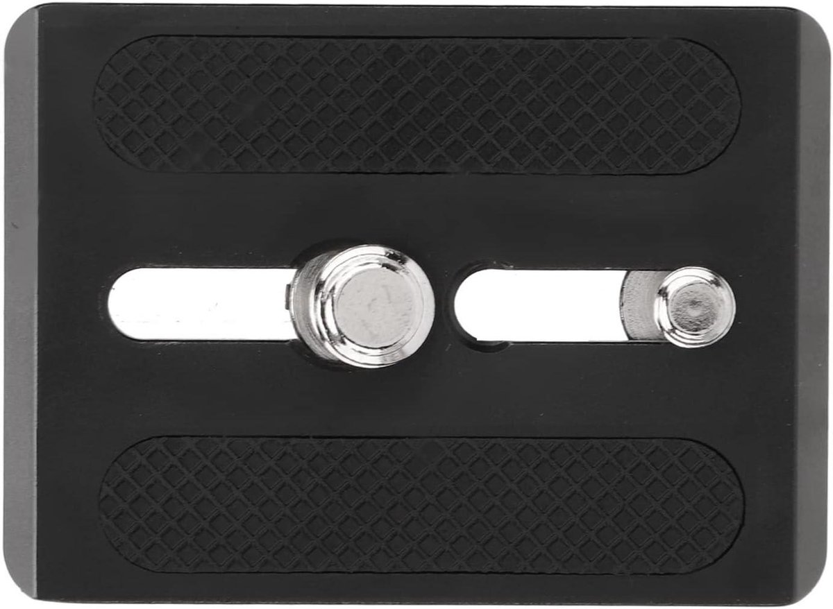 Allecto Plus - Tripod snelkoppelplaat van aluminium met lichtgewicht draad 1/4in 3/8in rubberen voetpad voor cameratassen en videocamera's.
