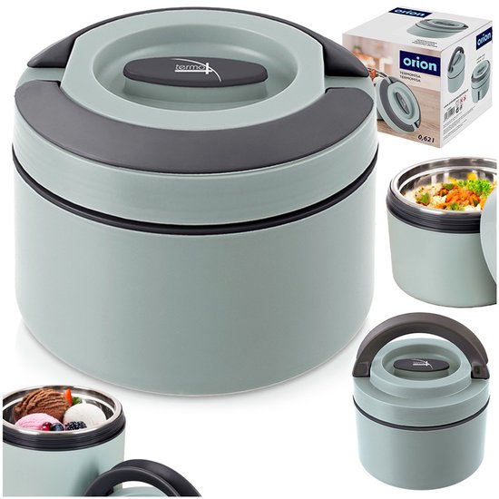 Boîte isotherme en acier inoxydable TERMO 620 ml - Récipient chauffant - Thermos pour déjeuner - Thermos pour soupe - Récipient alimentaire - Pot à déjeuner