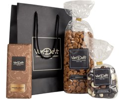 Van Delft - Cadeauset met reep, kruidnoten (500gr) en luxe mix - Kruidnoten Cadeau - Personeelsgeschenk - Sinterklaas geschenk