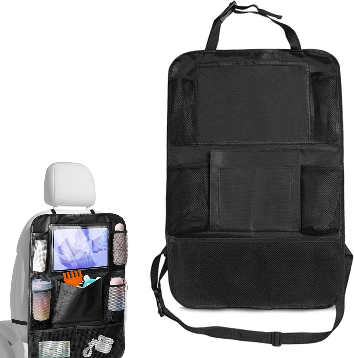 Image of 2 Stuks Autostoelorganizer - Waterdichte universele rugleuningbeschermer voor kinderen - Auto-organizer voor autoritten en vakantie