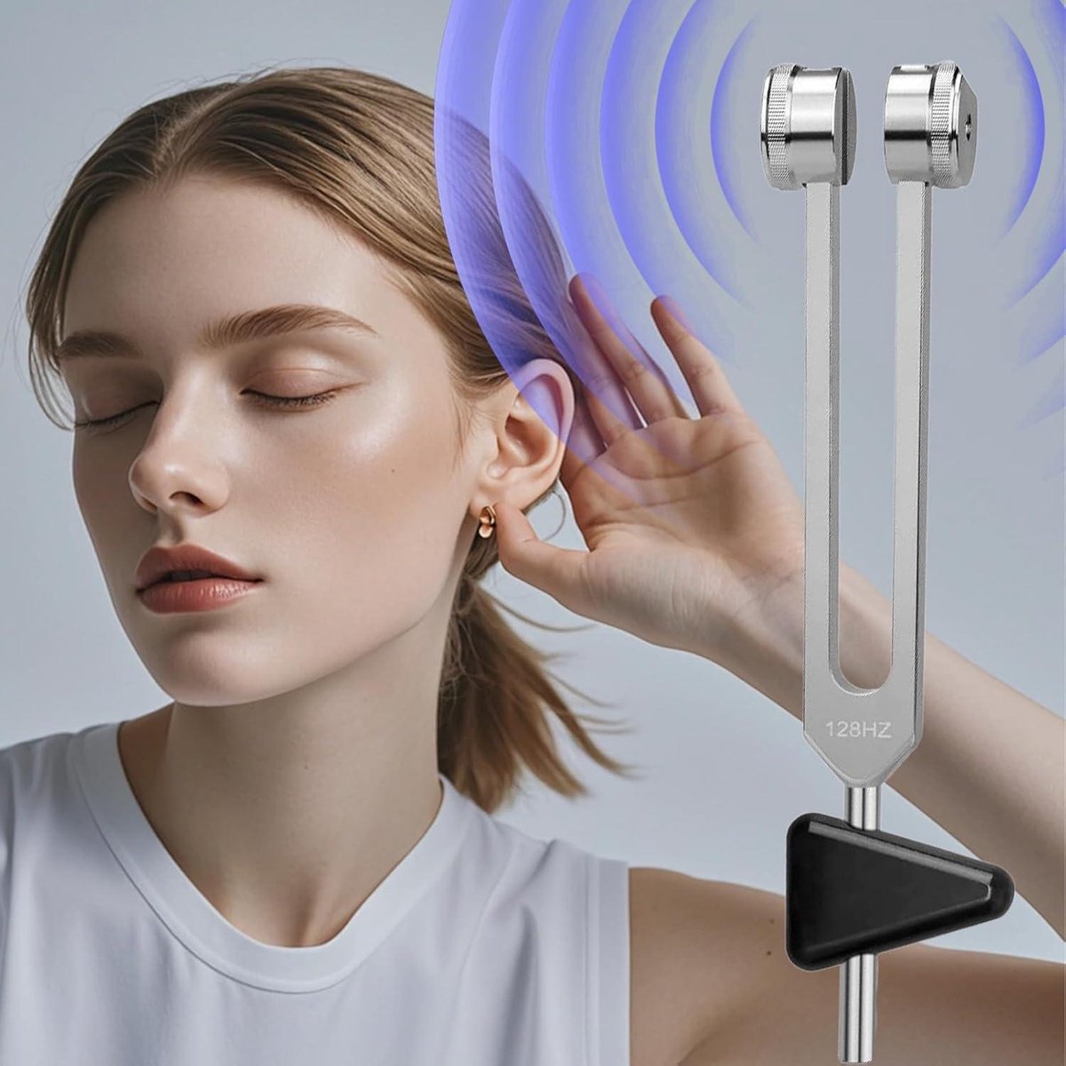 128 Hz stemvork medisch voor genezingsset, aluminium 128 Hz stemvork medisch voor genezingsset, aluminium