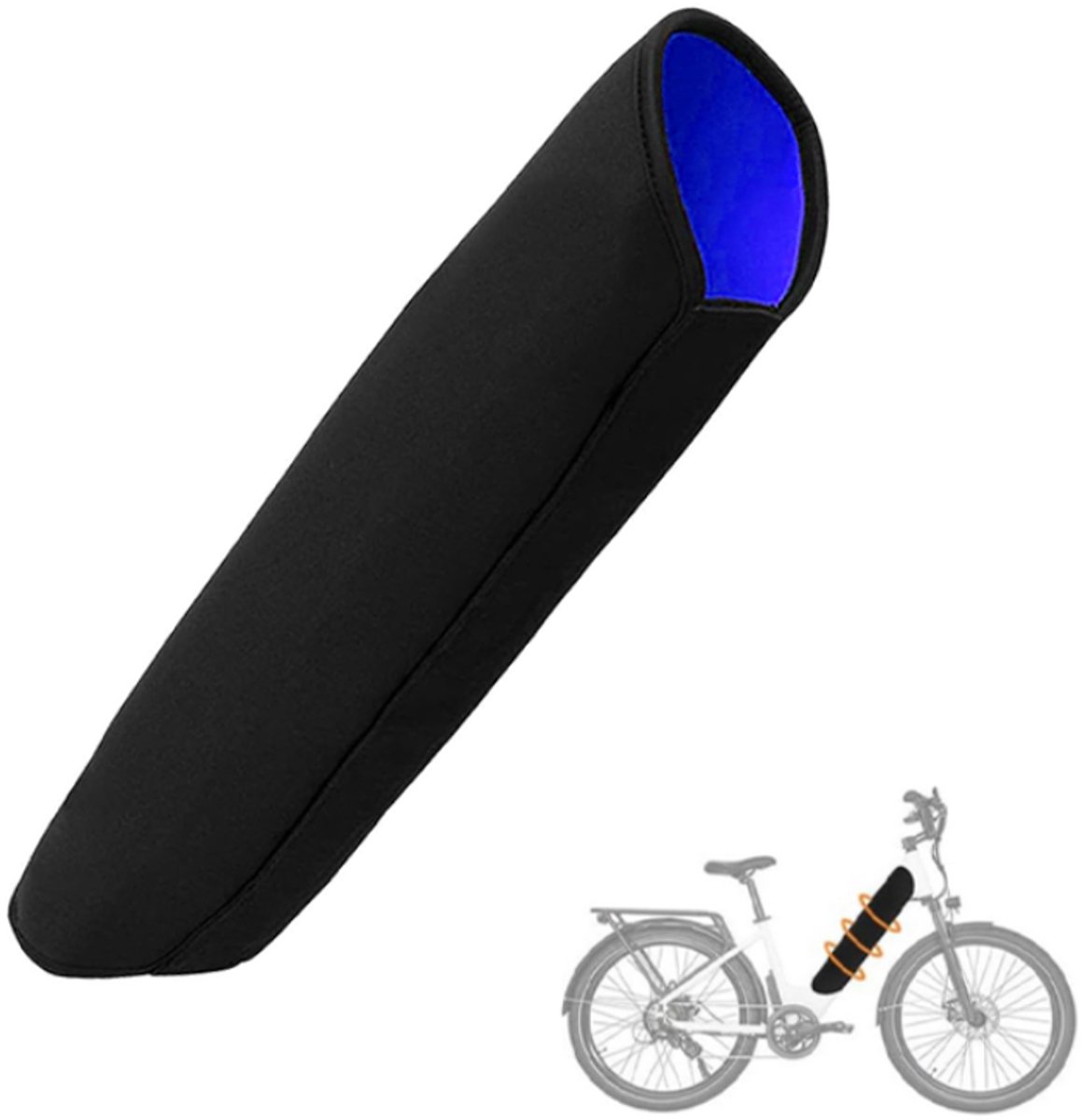 E-Bike Accu Beschermhoes - GeïNtegreerde Accuhoes - Integrated Battery Cover - Waterdichte Batterijhoes 53X37CM - Geïntegreerd - Batterijafdekking - Accuafdekking - Universeel - voor E-Bike, Fiets - Blauw