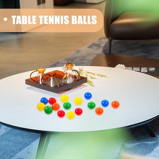 Vaguelly 100 stuks bingoballen, loterijballen, loterijballen, kunnen 32 mm/1. Tafelactiviteitsballen 66 cm holle kunststof ballen voor loterij, bingo spellen