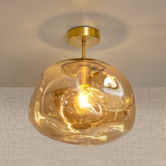 Ideal Lux Binomio plafondlamp, zwart, 2-lamps, metaal, glas
