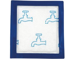 Multaparts® uitwasbaar filter geschikt voor AEG LX9 series & Electrolux UC.. series | Motorfilter in rubberen houder | Afmetingen: 15,5 x 14,3 x 2 cm | Alternatief voor AEG 1184129029