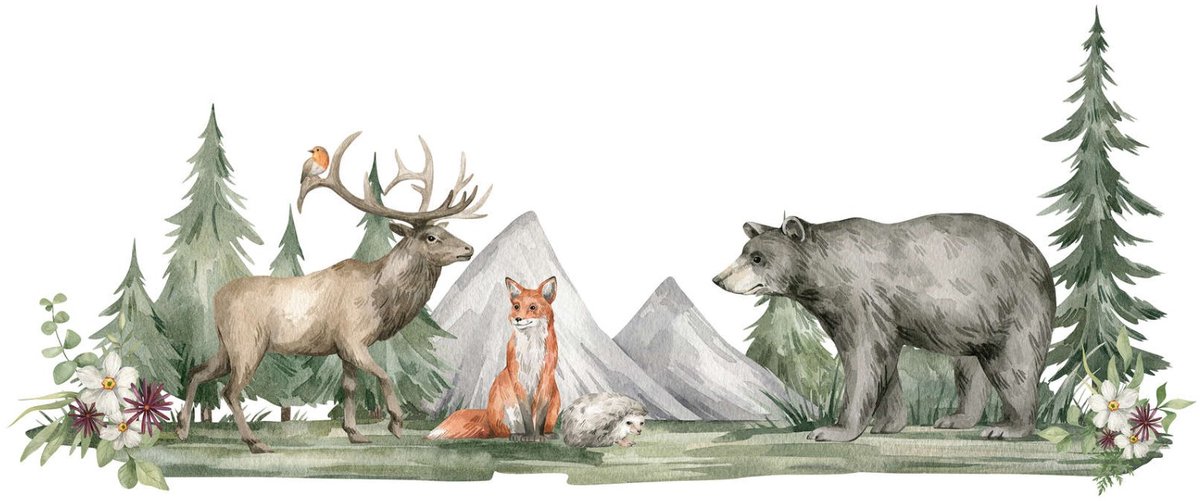 Fototapete Designwalls 2 DD123945 ForestAnimals