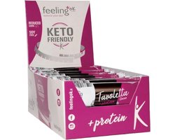 Feeling OK | Tavoletta Cacao | Voordeelpakket | 40 x 20 gram | Low carb snack | Eiwitrepen | Koolhydraatarme sportvoeding | Afslanken met Proteïne repen | Snel afvallen zonder hongergevoel!