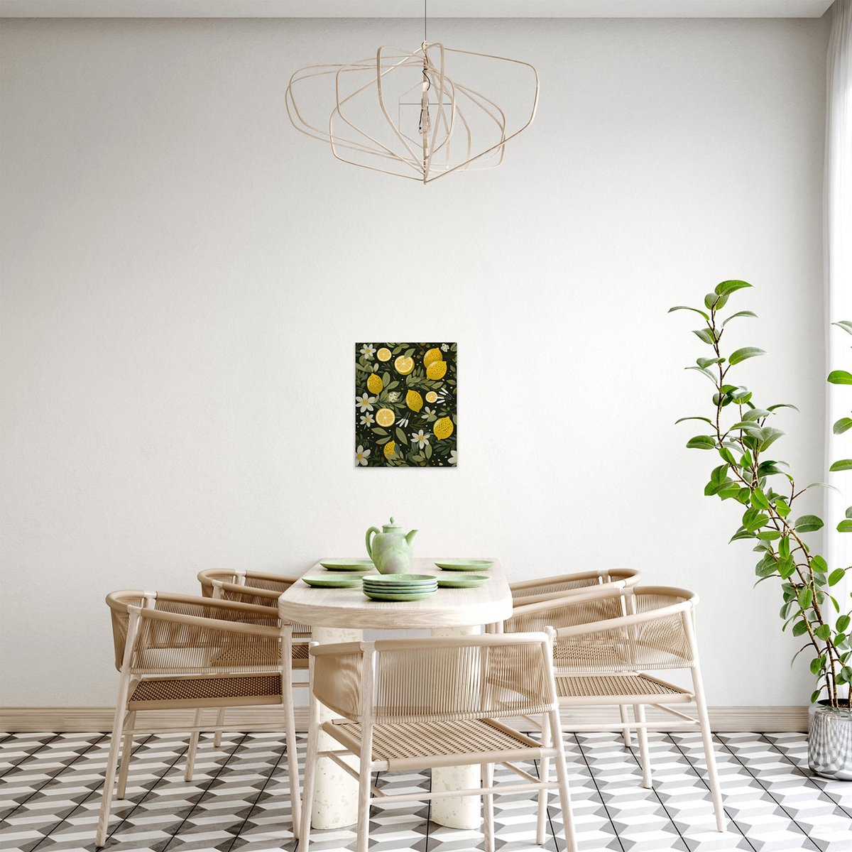Canvas Lemons Dark | DD132963