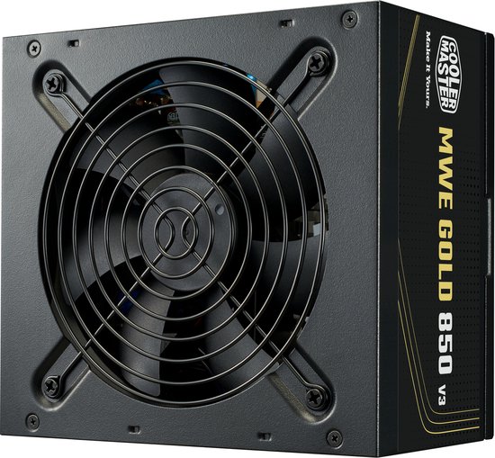 Bloc d'alimentation Cooler Master MWE GOLD 850 V3 850 W 24 broches ATX ATX Zwart