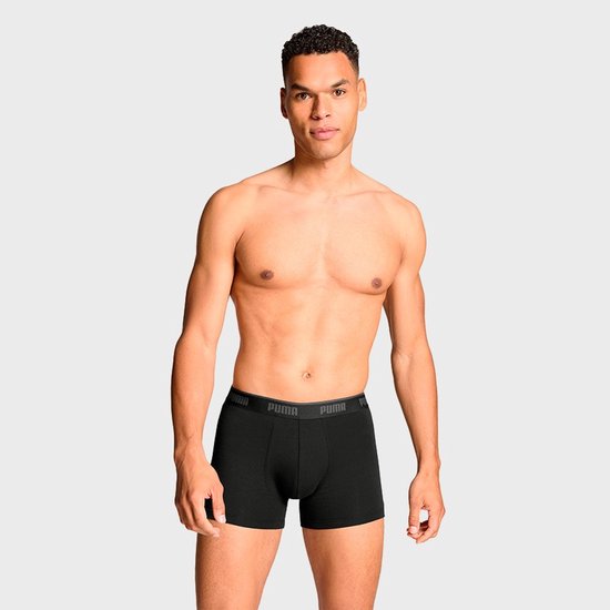 Lot de 3 boxers Puma pour homme - Sous-vêtements en coton pour homme - Sous-vêtements L - Zwart