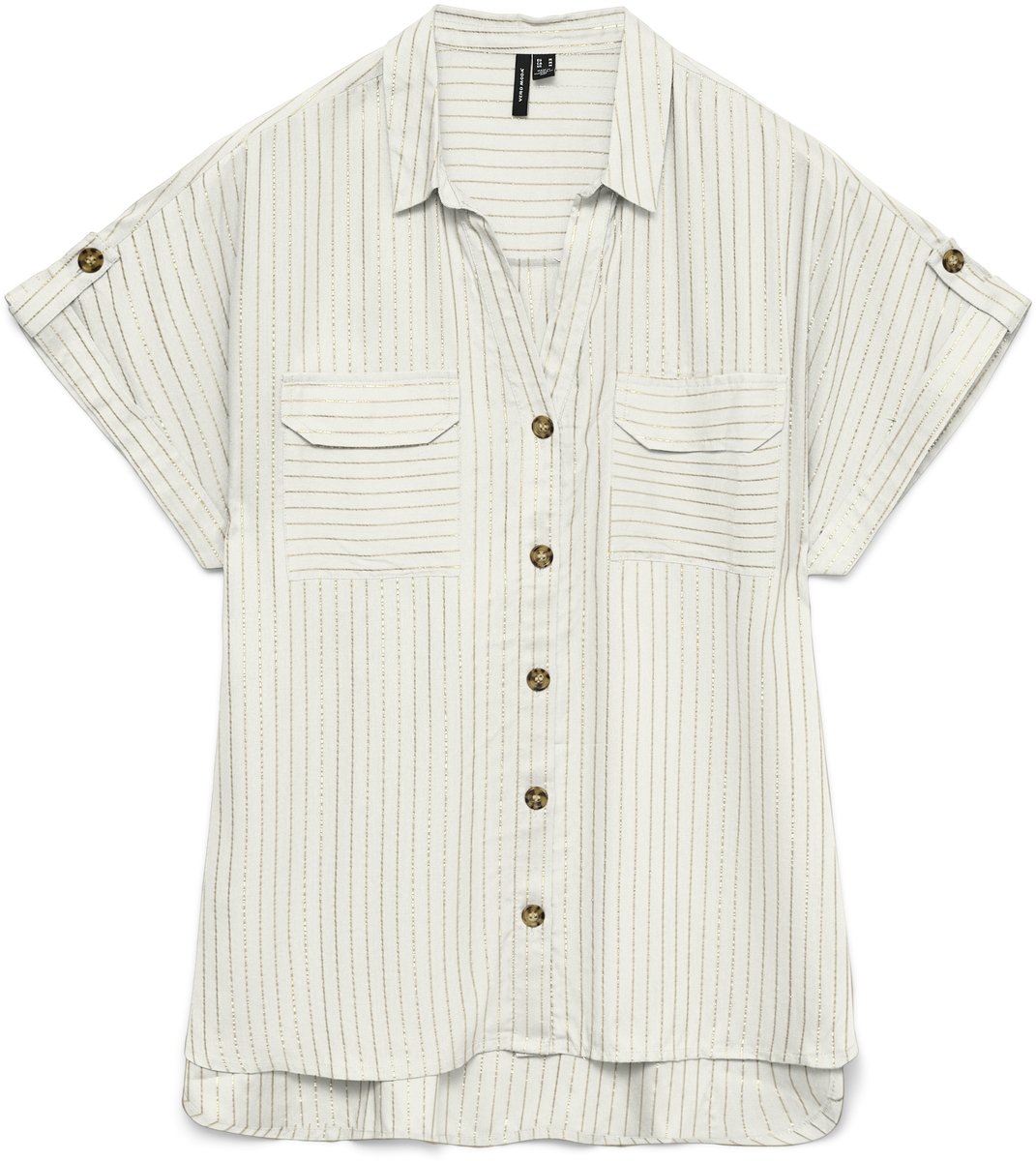 VERO MODA - VMBUMPY SS SHIRT AOP WVN NOOS - Dames - Blouses