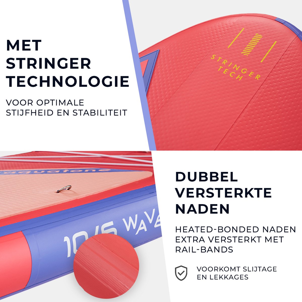 Aquatone Wave Premium SUP Board 10'6 - Opblaasbaar Paddle Board - Complete Set - Max. 143KG - 320x81cm – foto 4