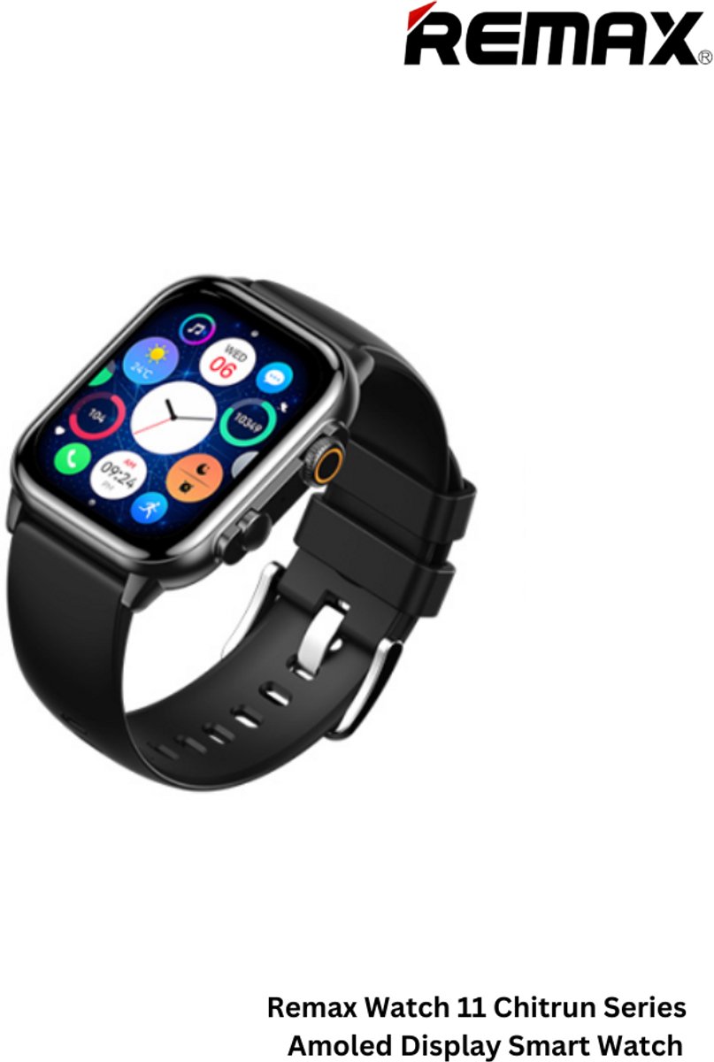 Remax WATCH11 - SmartWatch - Chitrun AMOLED Display - Zwart