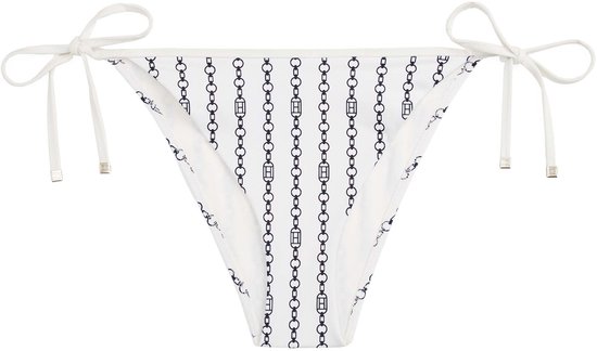String Badpak Tommy Hilfiger Cheeky Strings Zijkant Strikjes Print Badpak ...