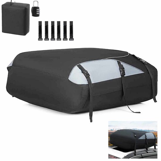 Meedeer 550 L dakkoffer – waterdicht – opvouwbaar – cijferslot