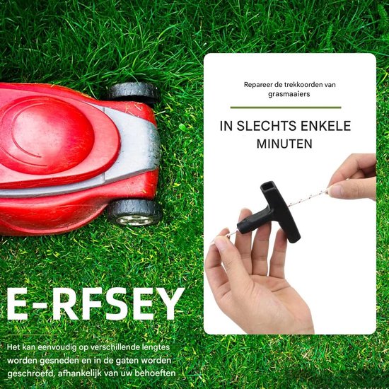 EXCITAT Startkoord - met 3 starthendels - voor grasmaaiers, kettingzagen, trimmers van EXCITAT — afbeelding 4