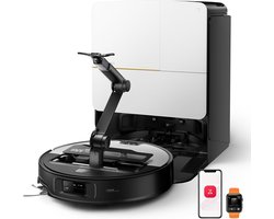 Roborock Saros Z70 – Robotstofzuiger en dweilrobot – Met OmniGrip-arm – 22.000 Pa – Aangedreven door AI – 7,98 cm ultradun – FlexiArm Riser – Tech AdaptiLift-chassis – Vermijdt obstakels – Multifunctioneel dock 4.0