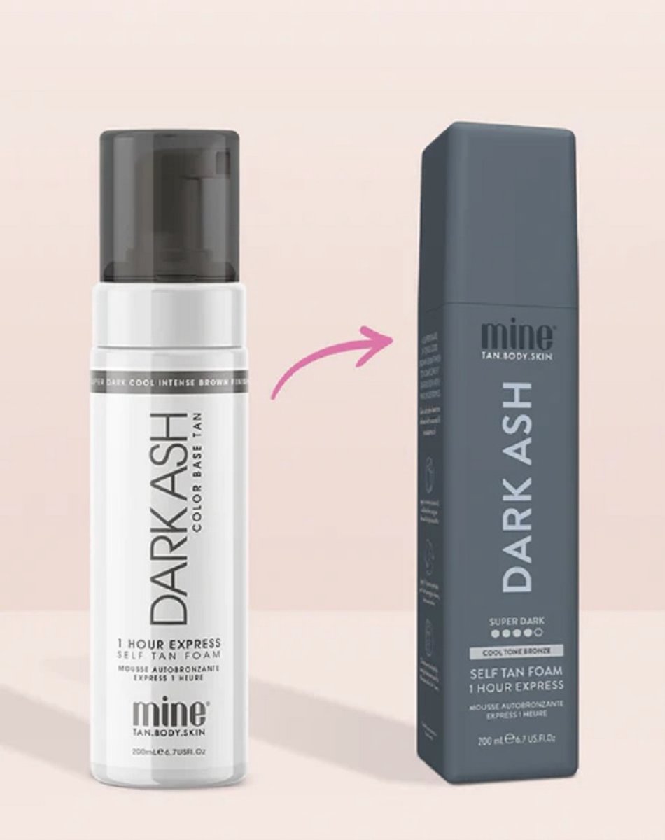 Minetan - Dark Ash Self Tanning Foam for Dark Tan (1 Hour Express Tan) - 200ml