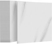 Zelfklevende PVC Vinyl vloeren 30x30 cm – Set van 54 Stuks – 5,02 m² – Peel & Stick Vinyl Vloer, Vloertegels – Waterbestendig – Hout of Marmer Design – Voor Keuken, Badkamer & Woonkamer – Marmer Grijs