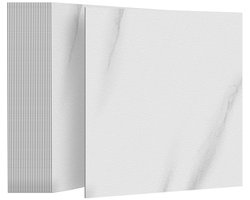 Zelfklevende PVC Vinyl vloeren 30x30 cm – Set van 54 Stuks – 5,02 m² – Peel & Stick Vinyl Vloer, Vloertegels – Waterbestendig – Hout of Marmer Design – Voor Keuken, Badkamer & Woonkamer – Marmer Grijs