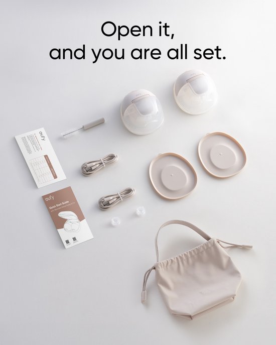 Eufy Draagbare Borstkolf Breast Pump E10, Handsfree Elektrische Borstkolf met App-bediening, Gepersonaliseerd Slim Ritme, Ziekenhuiskwaliteit Zuigkracht voor Meer Melk, Draagbaar, 17mm - 24mm Borstschilden, Lekvrij & Ultra-Stil van eufy — afbeelding 2