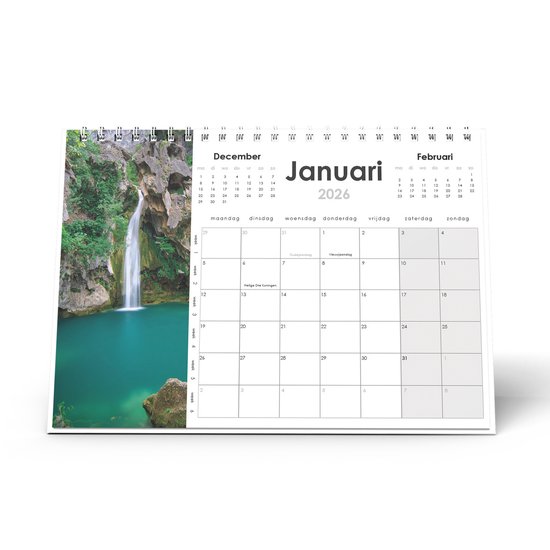 Huurdies - Bureaukalender - 2026 kalender - Natuur