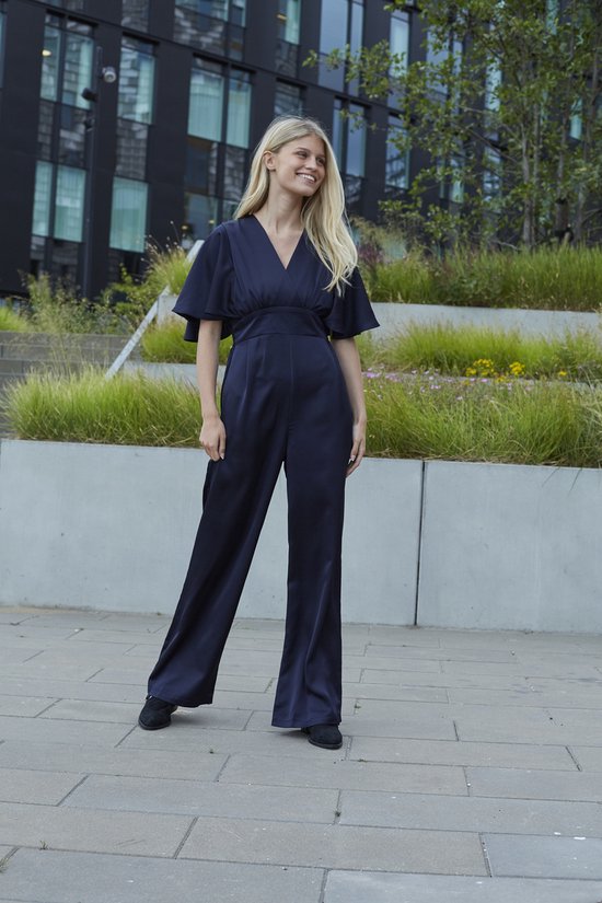 SISTERS POINT Gisela-ju - Dames Jumpsuit - Navy - Maat M