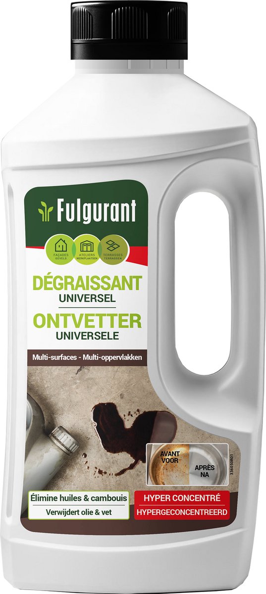 Fulgurant - Universele ontvetter - Verwijdert efficiënt vet, olie en slib - 1L