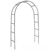 Arche à rosiers Ceruzo 140 x 240 cm - Support métallique pour Plantes grimpantes - Cadre thermolaqué