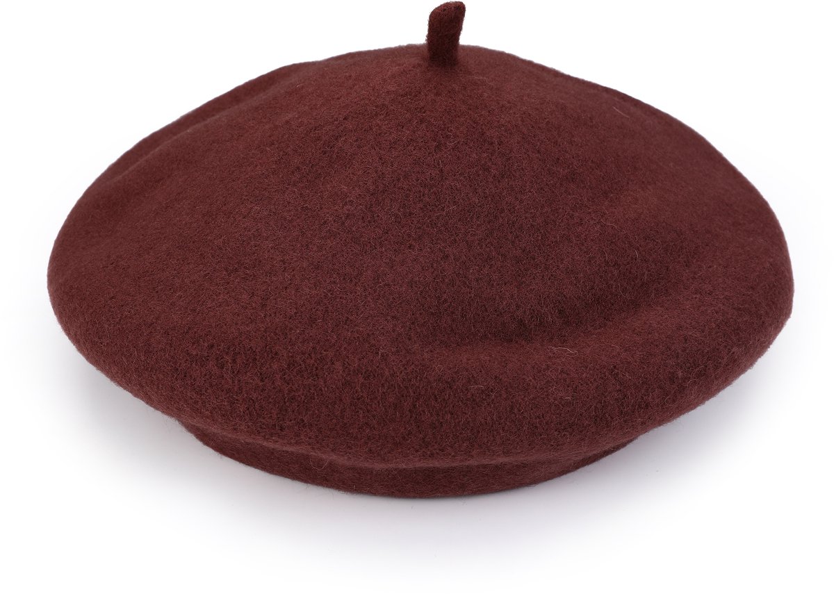 Winter Baret Wooly - Coffee - Dames - One Size - Hoofdmode