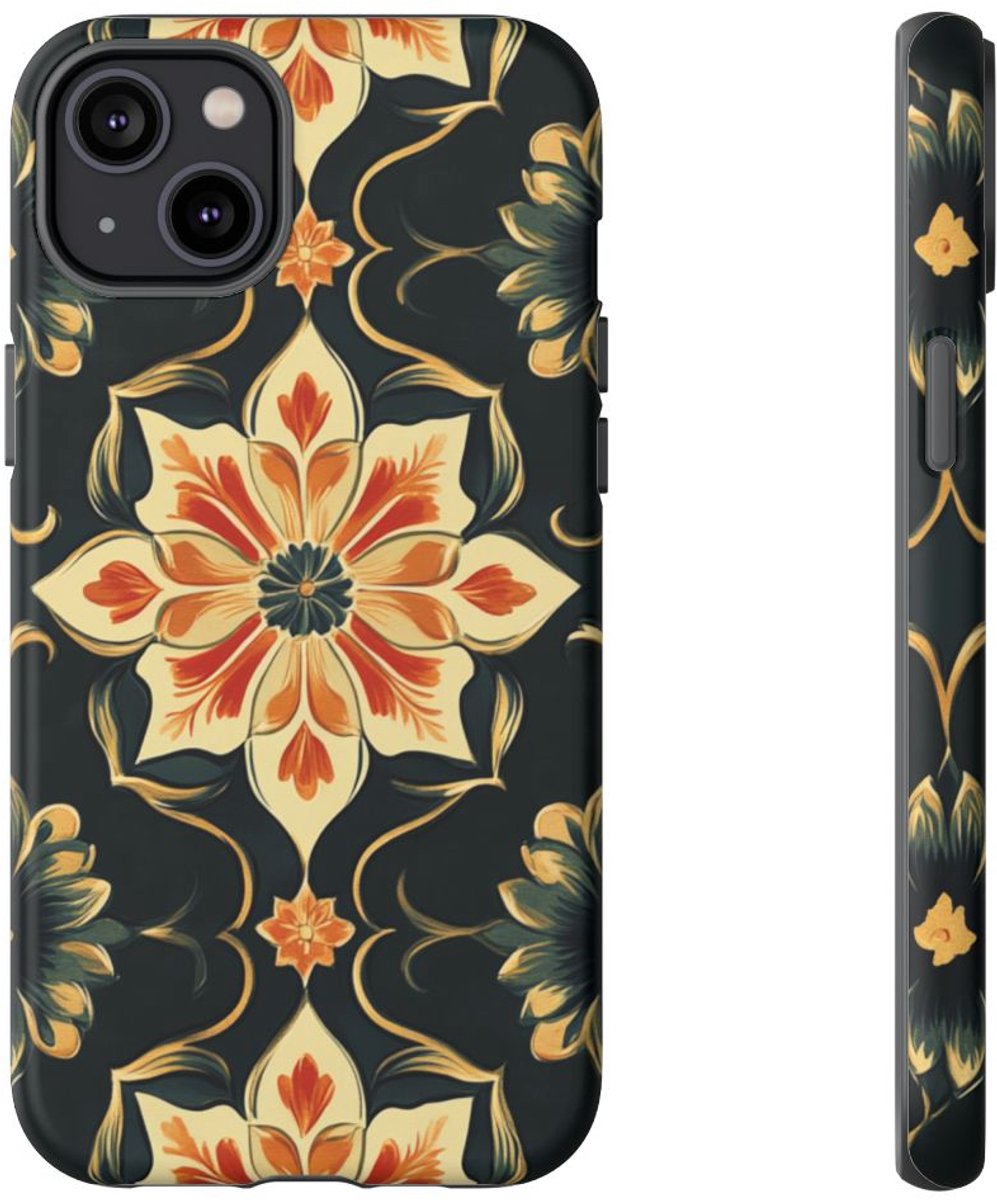 Sierlijk Bloemenpatroon – Telefoonhoesje Geschikt voor iPhone 14 Plus